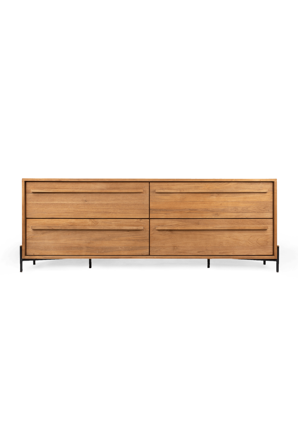 Natural Teak 4-Drawer Dresser | dBodhi Outline | Wood Furniture