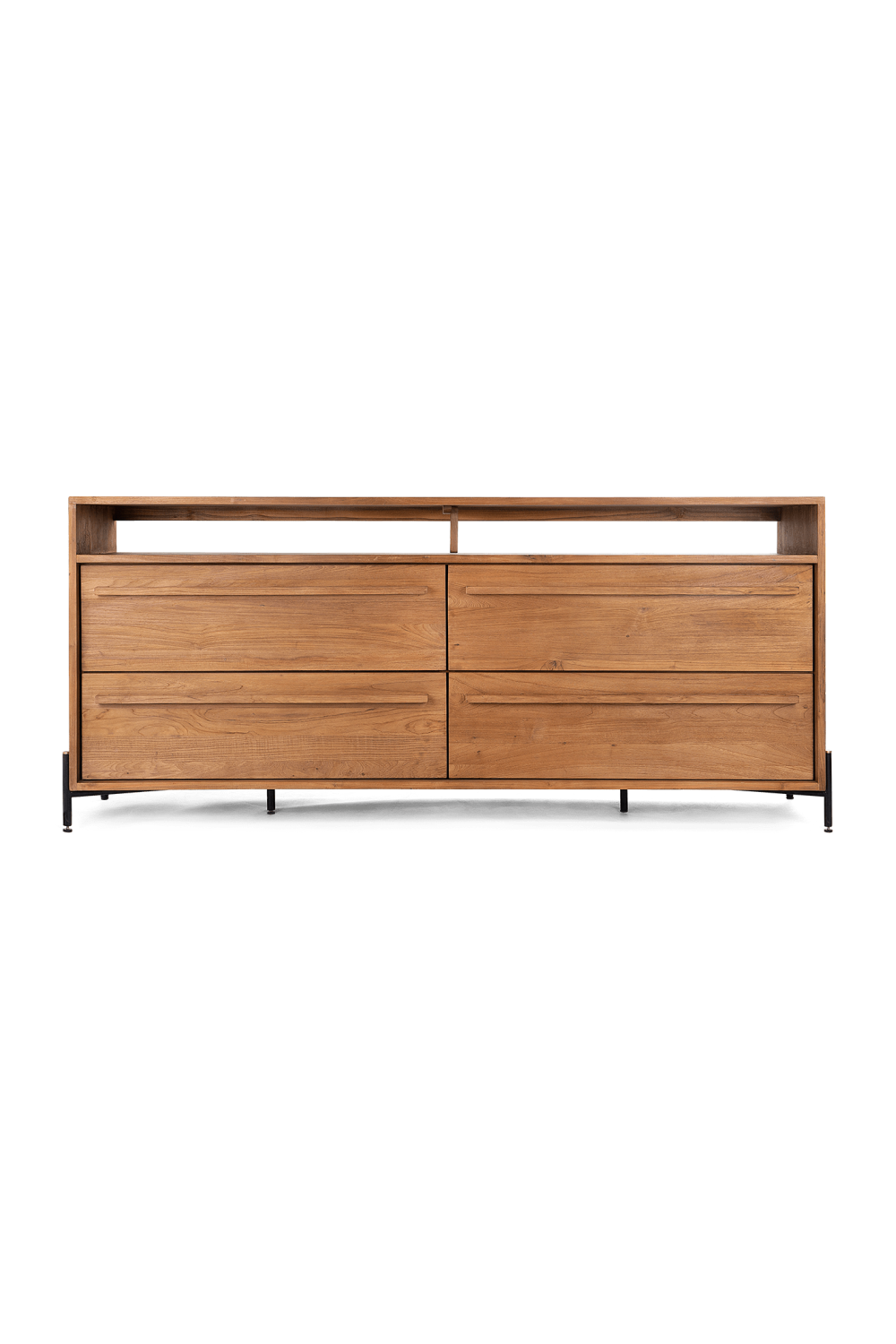 Natural Teak 4-Drawer Dresser | dBodhi Outline | Wood Furniture