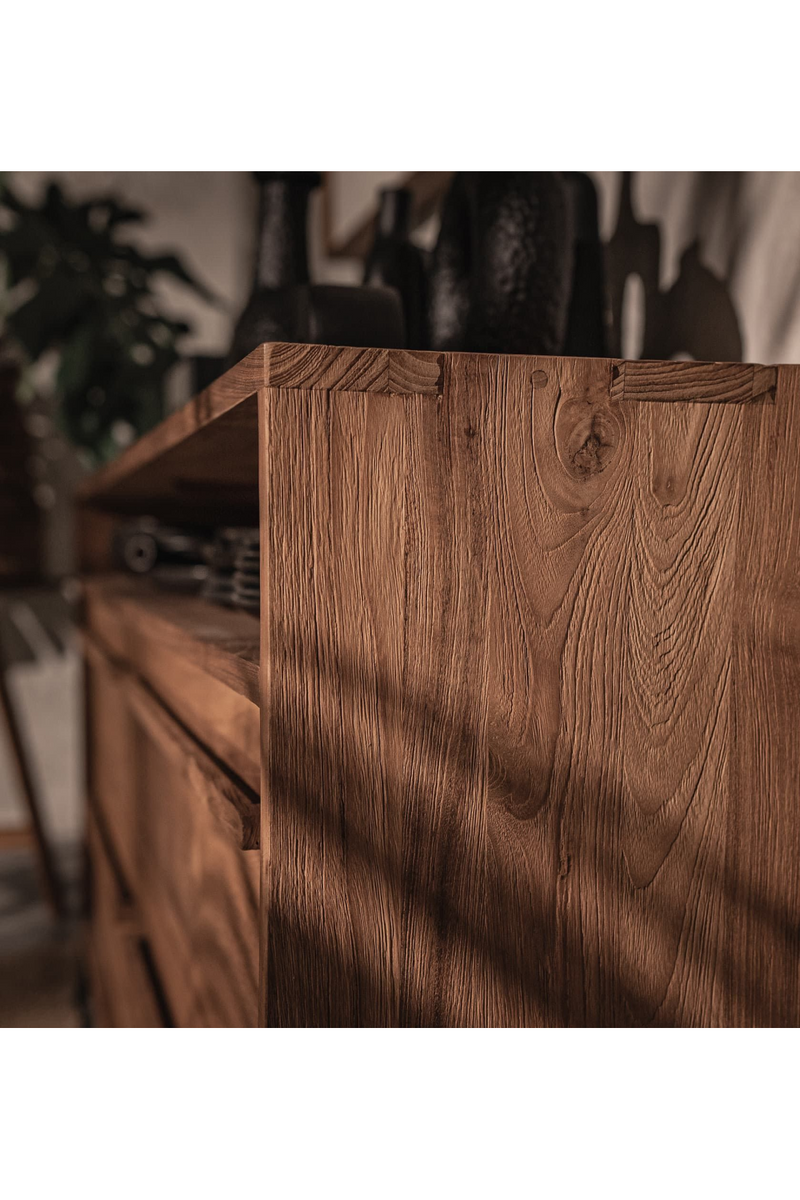 Natural Teak 4-Drawer Dresser | dBodhi Outline | Wood Furniture