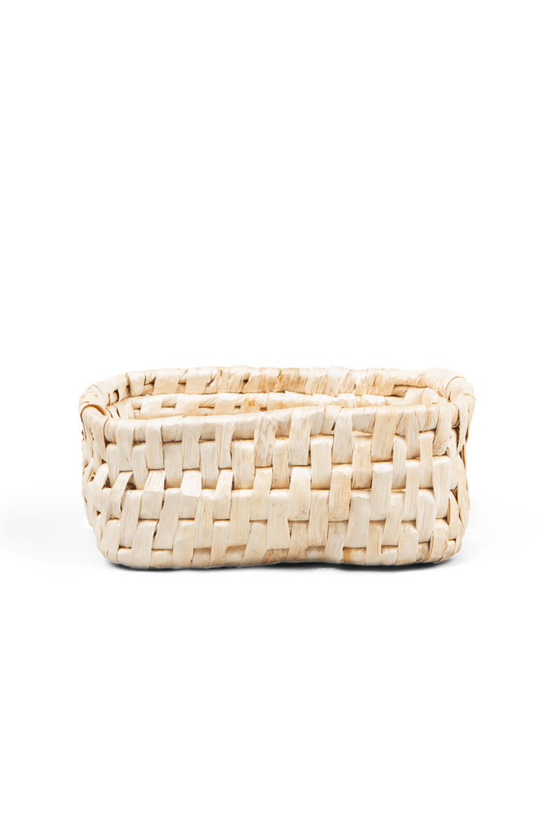 Rectangular Woven Abaca Low Basket | dBodhi Semeru | Woodfurniture.com