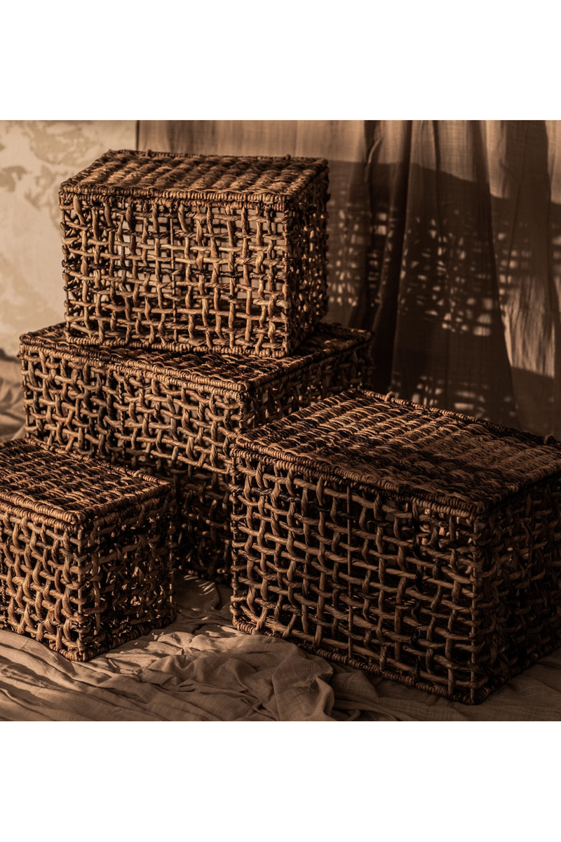 Rectangular Modern Weave Basket Set (4) | dBodhi Rinjani | Woodfurniture.com