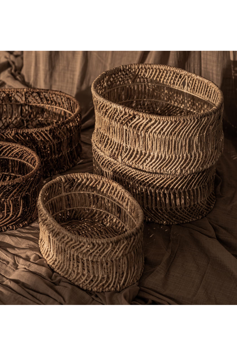Oval Woven Abaca Basket Set (2) | dBodhi Kawi | Woodfurniture.com