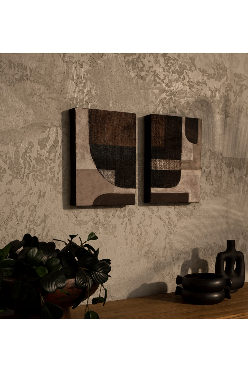 Geometrical Abstract Artwork Set (2) S | dBodhi Devotion - Balancing | Wood Furniture