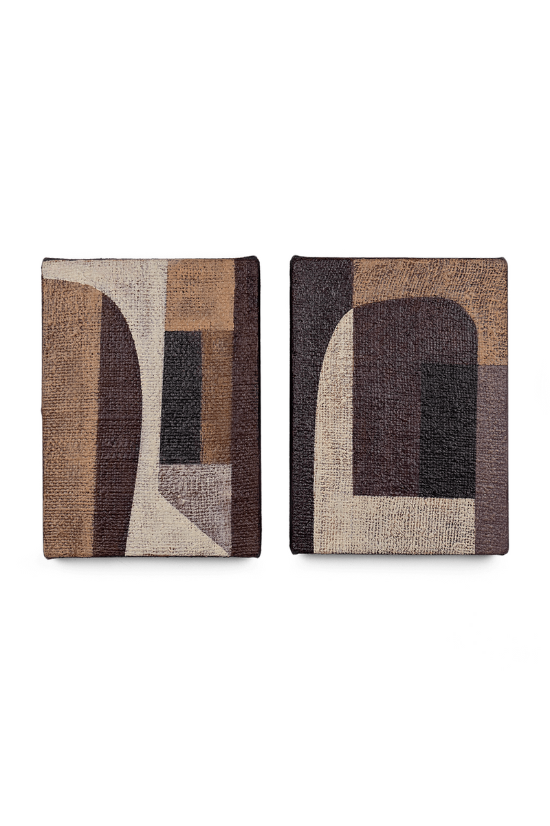 Brown Palette Geometric Artwork Set (2) S | dBodhi Devotion - Starwartly | Woodfurniture.com