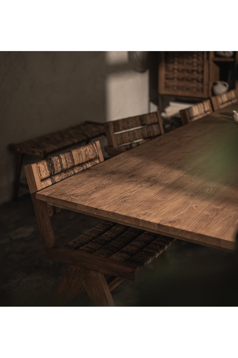 Natural Wooden Matrix Leg Dining Table | dBodhi Xono | Woodfurniture.com