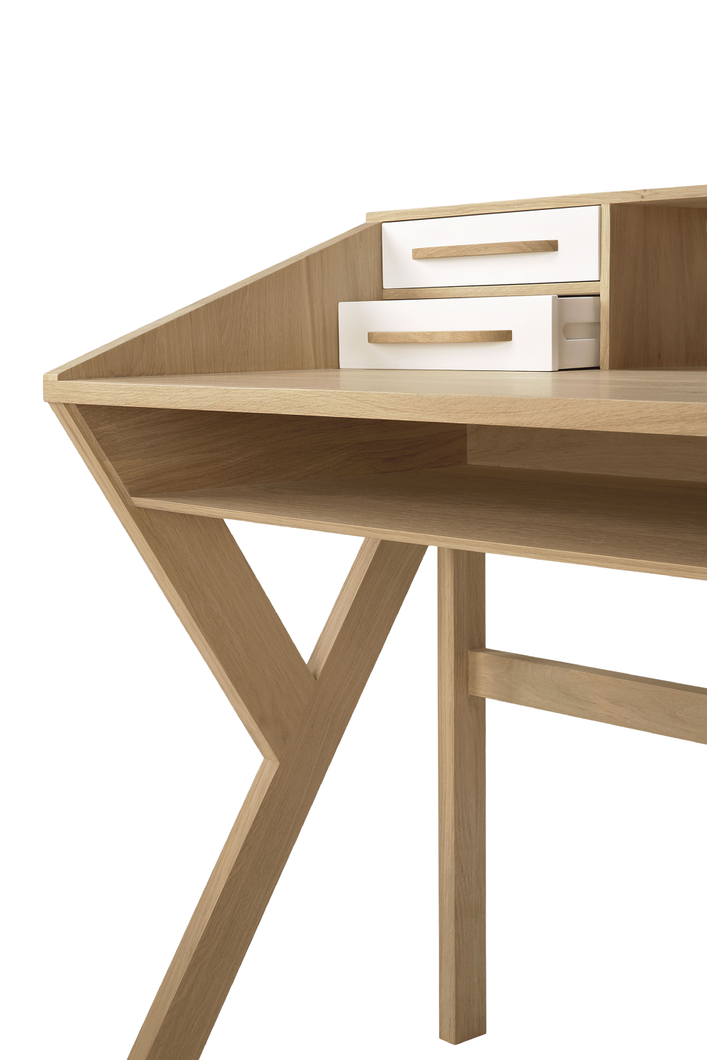 Oak Modern Office Desk | Ethnicraft Origami | Woodfurniture.com