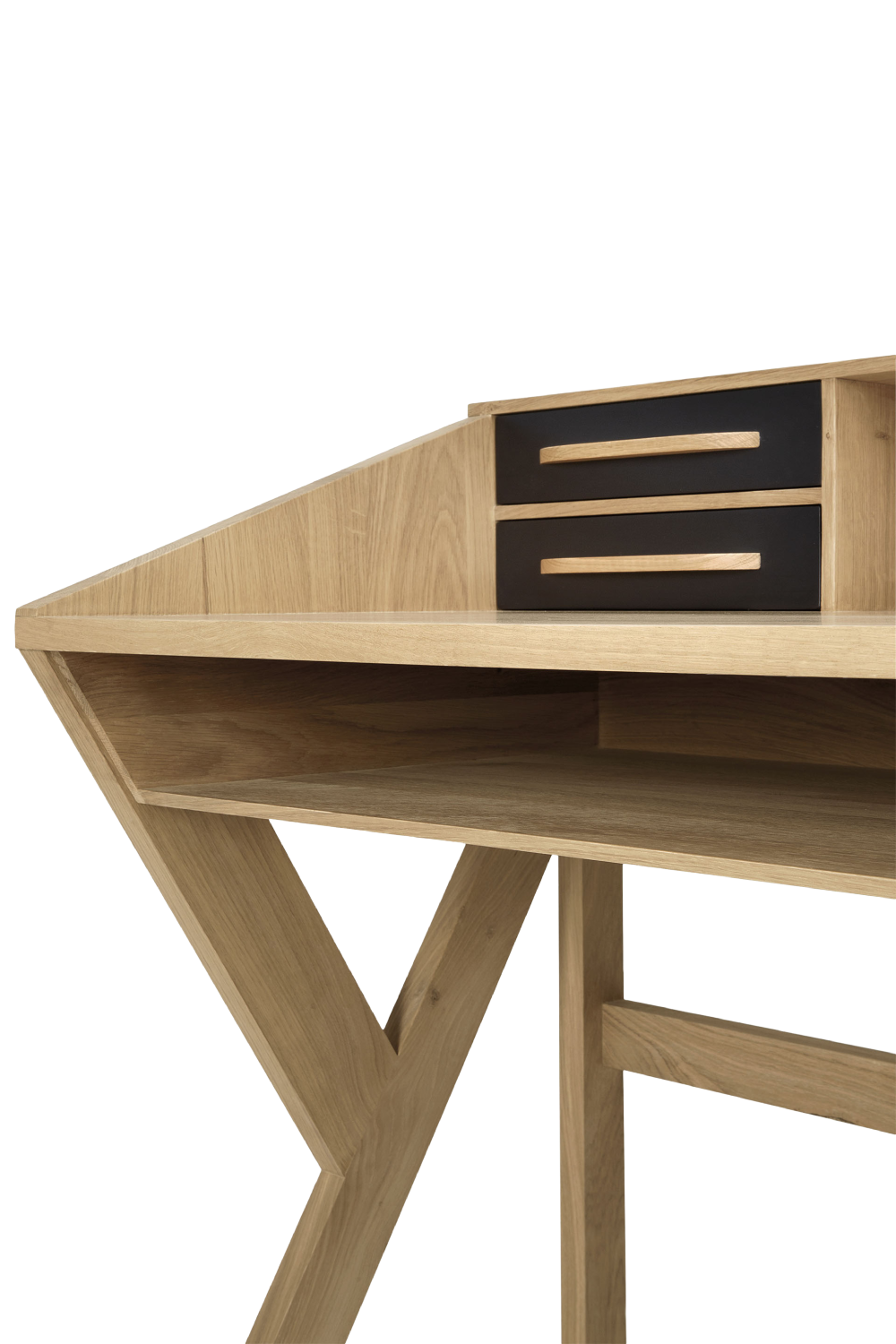 Oak Modern Office Desk | Ethnicraft Origami | Woodfurniture.com