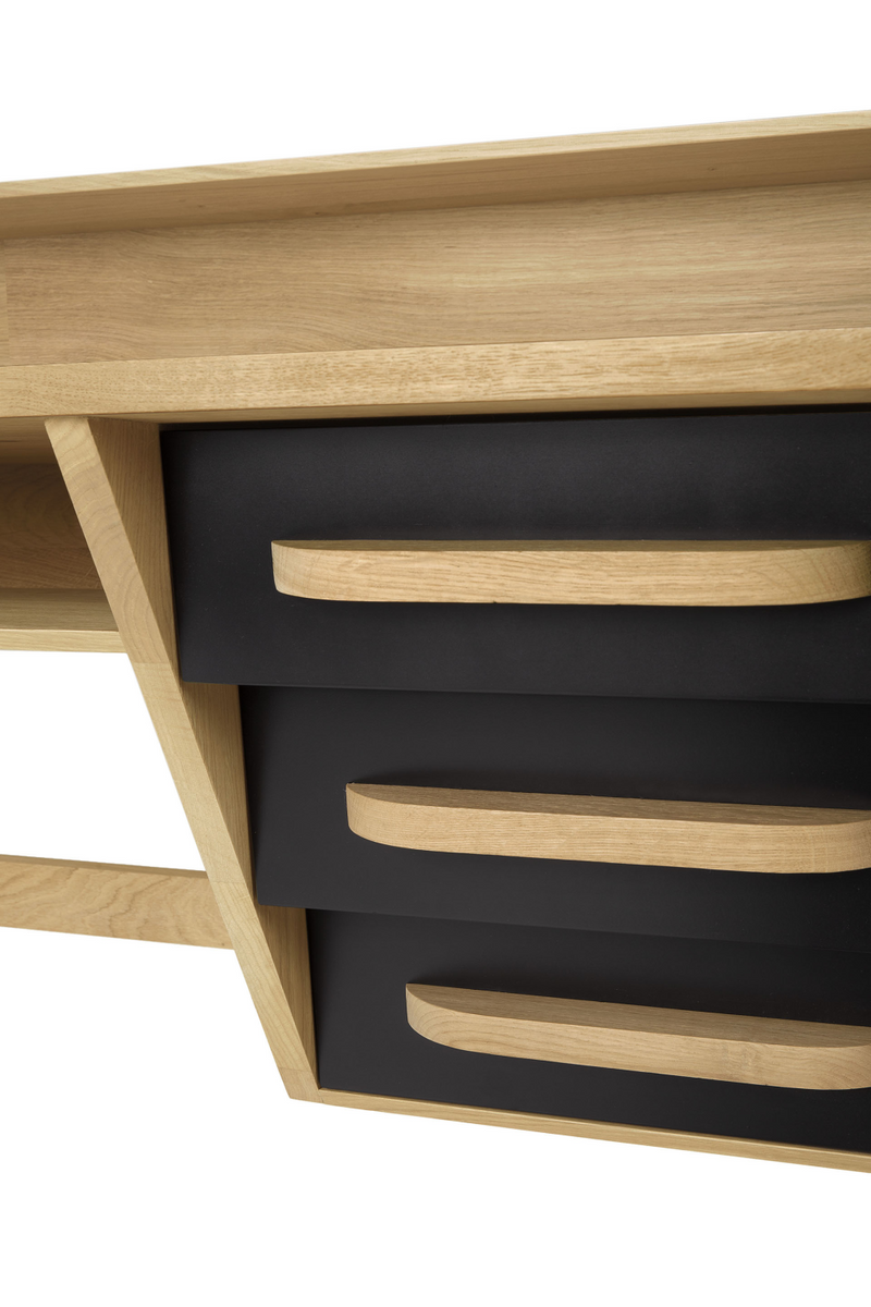 Oak Modern Office Desk | Ethnicraft Origami | Woodfurniture.com