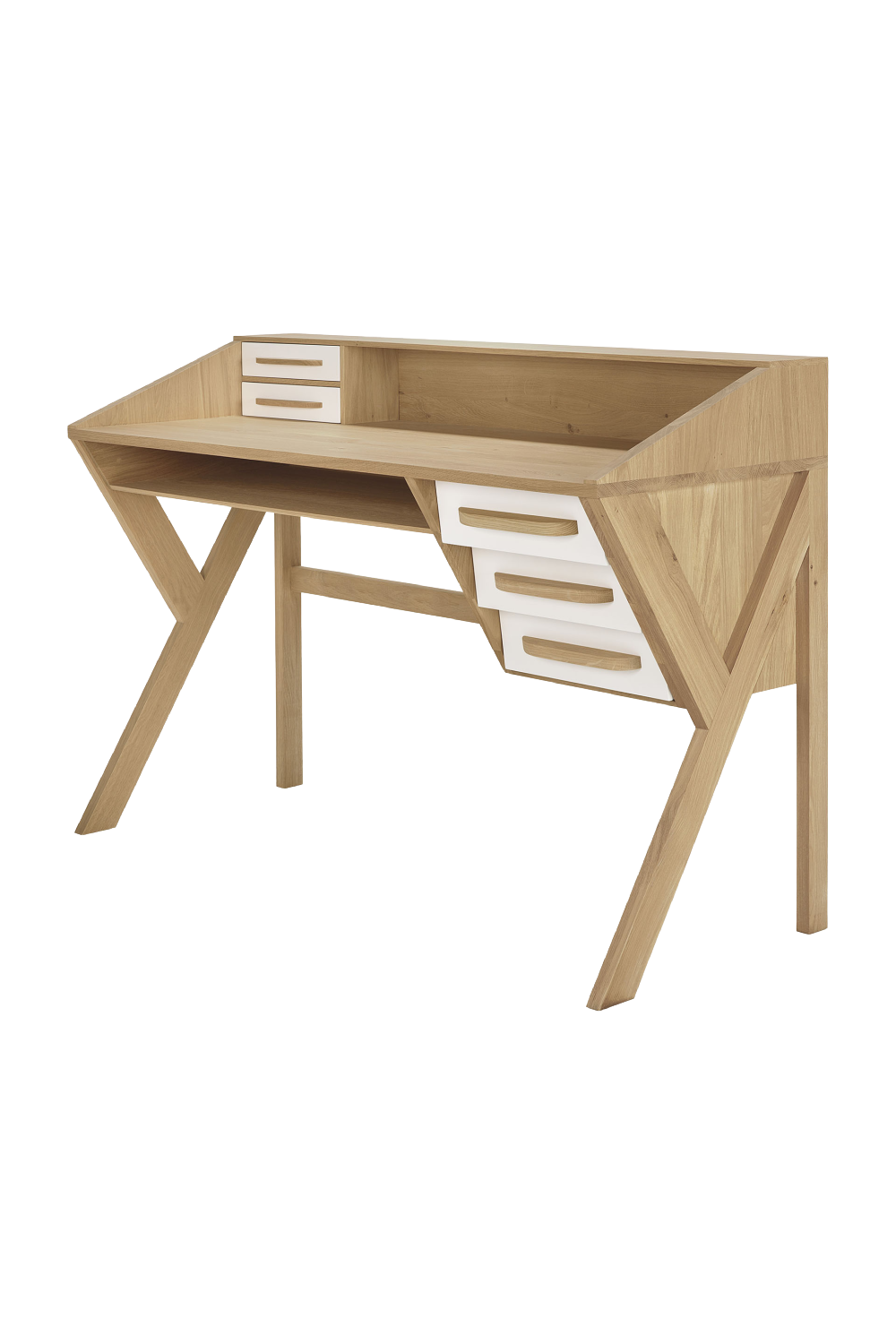 Oak Modern Office Desk | Ethnicraft Origami | Woodfurniture.com