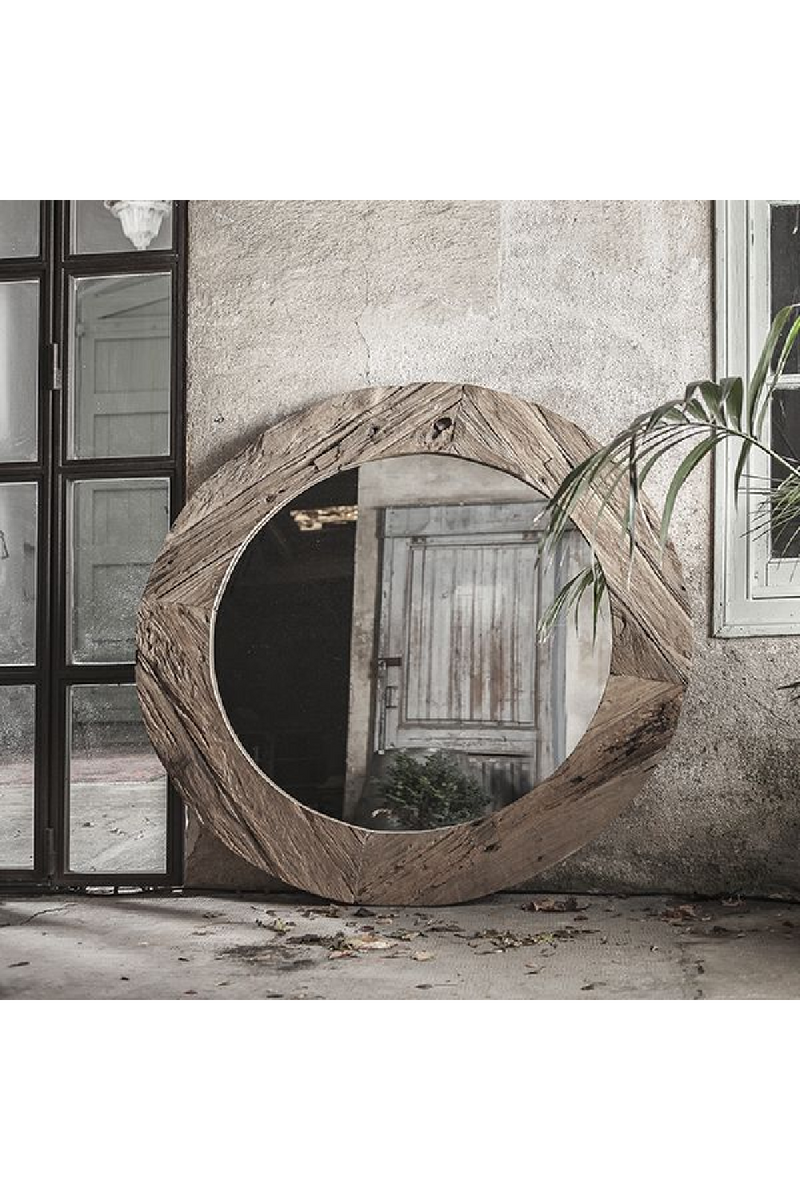 Wooden Round Mirror | Dareels Erosi | Woodfurniture.com!