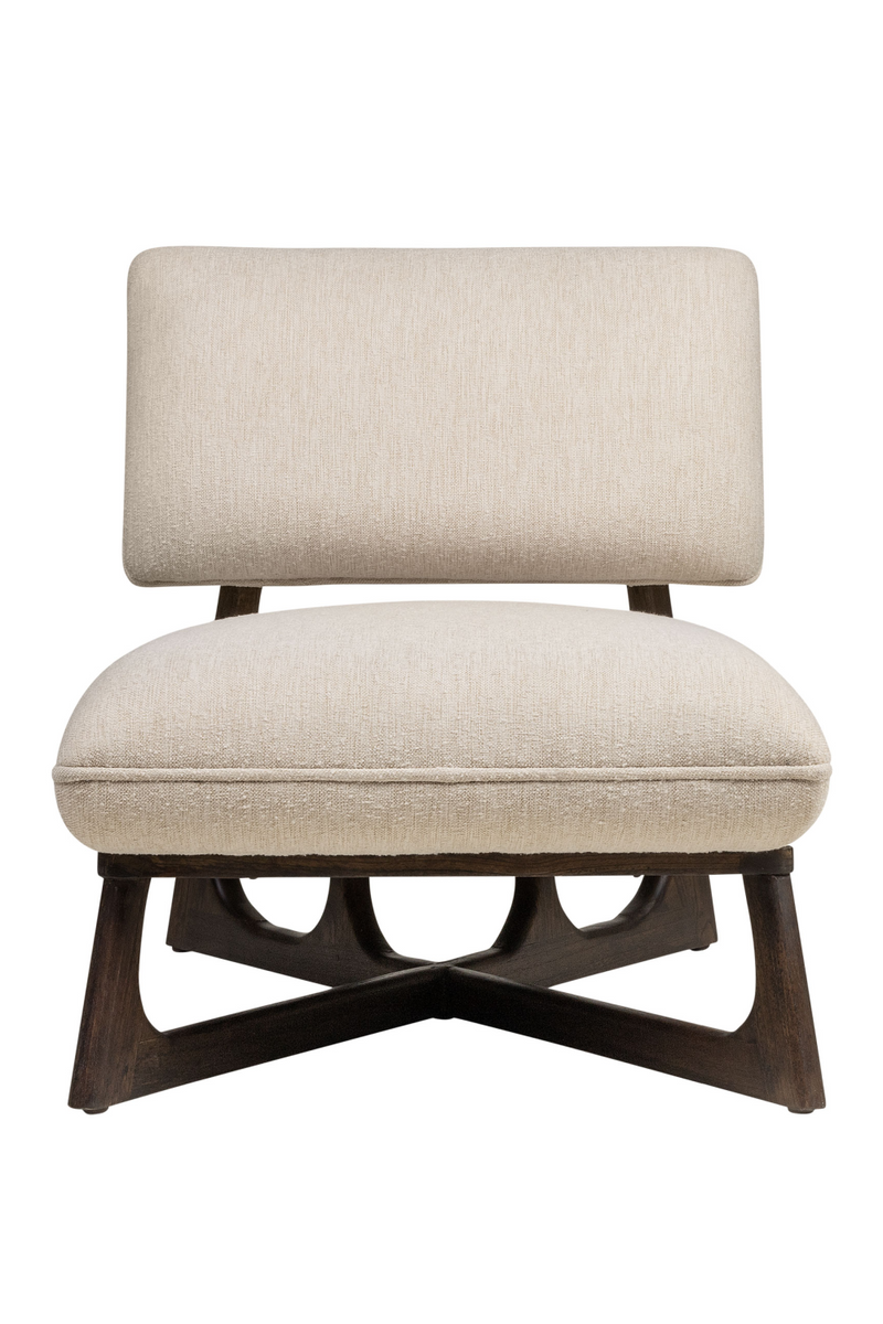 Beige Upholstered Lounge Chair | Versmissen Londa | Woodfurniture.com