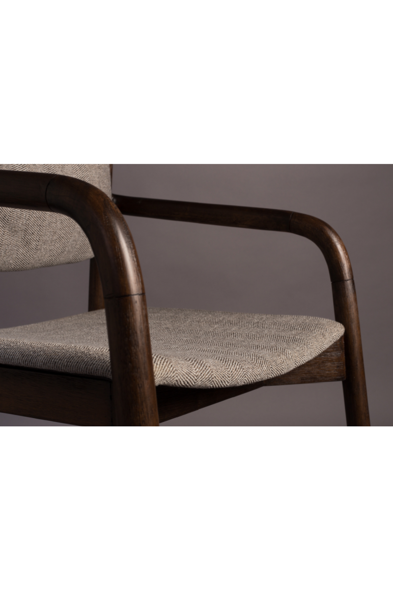 Herringbone Pattern Armchair | Dutchbone Torrance | Woodfurniture.com