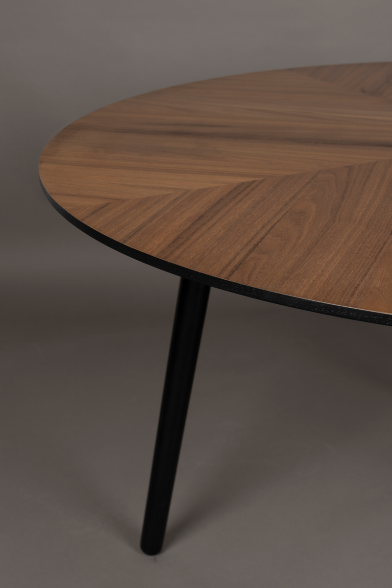 Round Wooden Dining Table | Dutchbone Clover |  Woodfurniture.com