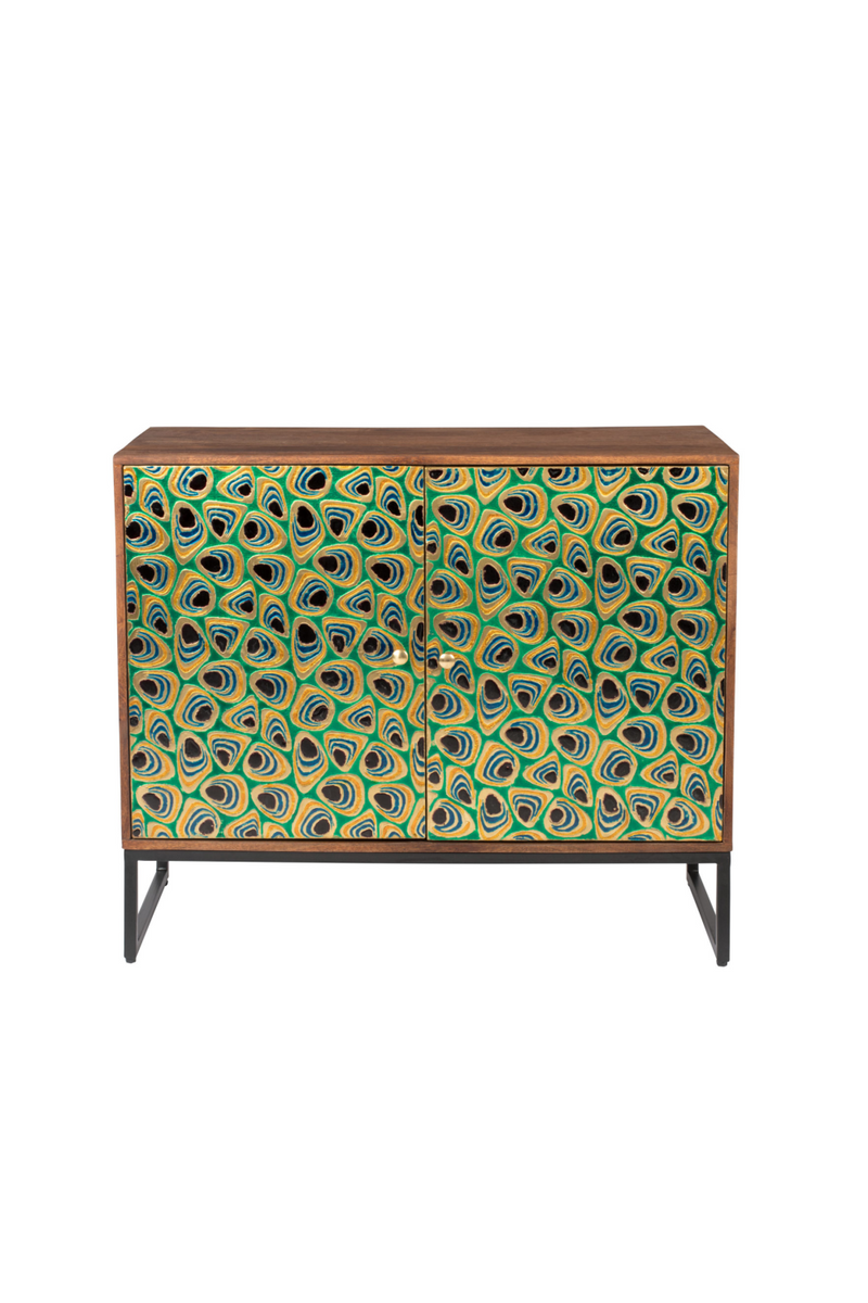 Mango Wood Multi-colored Cabinet | Dutchbone Meena | Woodfurniture.com