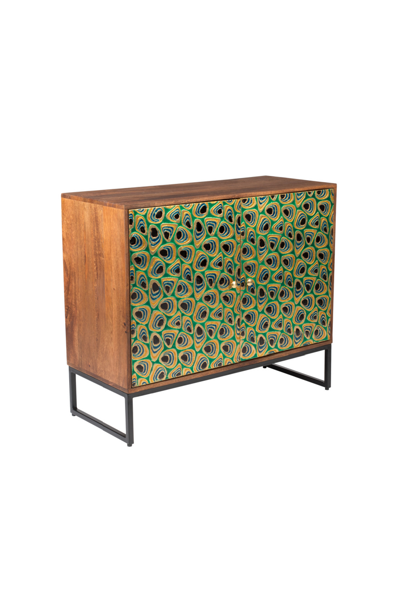 Mango Wood Multi-colored Cabinet | Dutchbone Meena | Woodfurniture.com