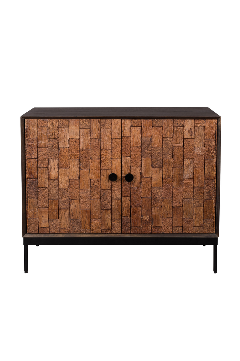 Carved Wood Sideboard | Dutchbone Chisel | WoodFurniture.com