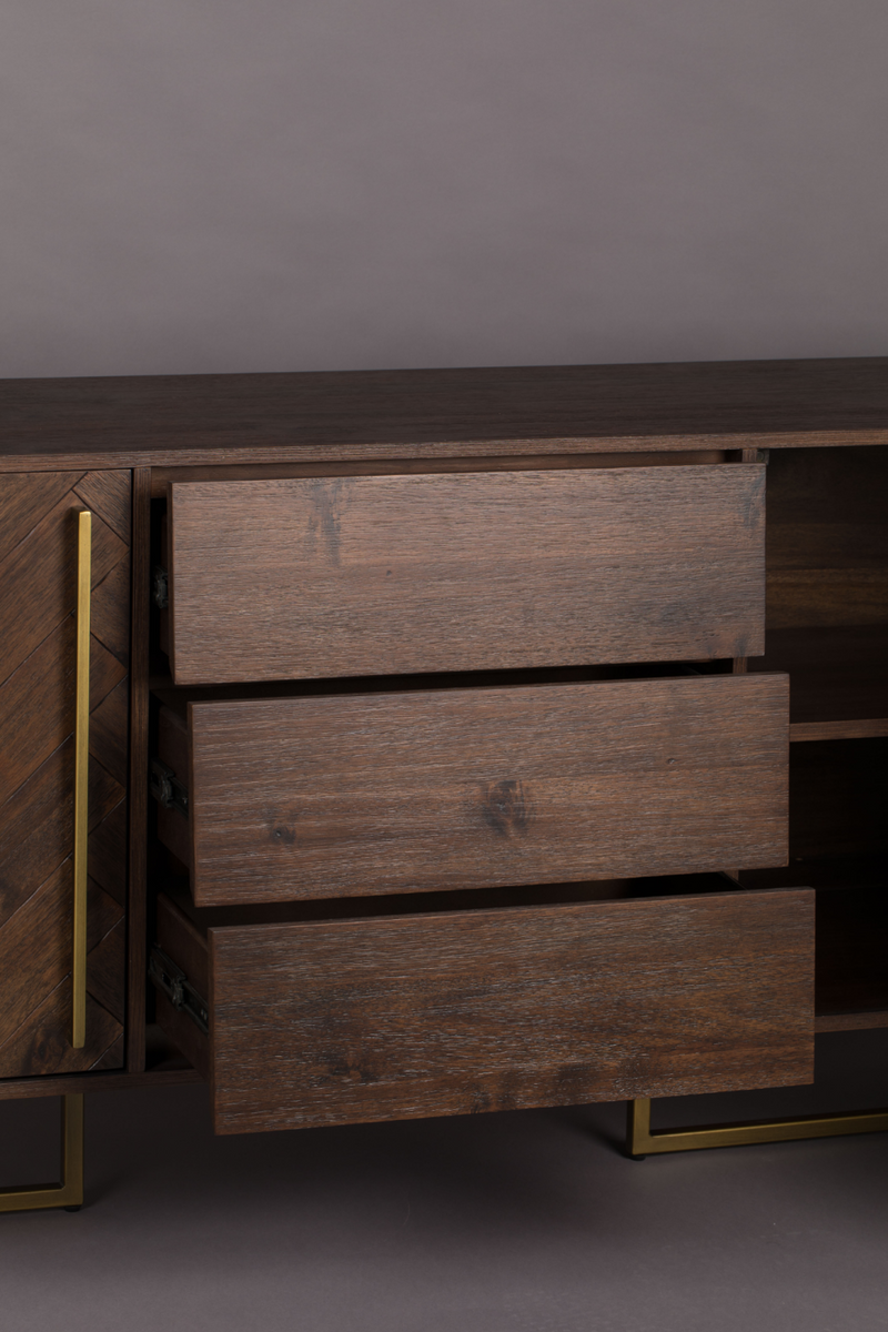 5 Compartment Wood Sideboard | Dutchbone Class | WoodFurniture.com