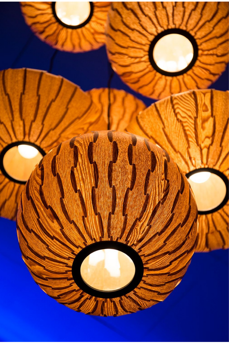 Oval Wood Pendant Lamp | Dutchbone Bond | Oroatrade.com
