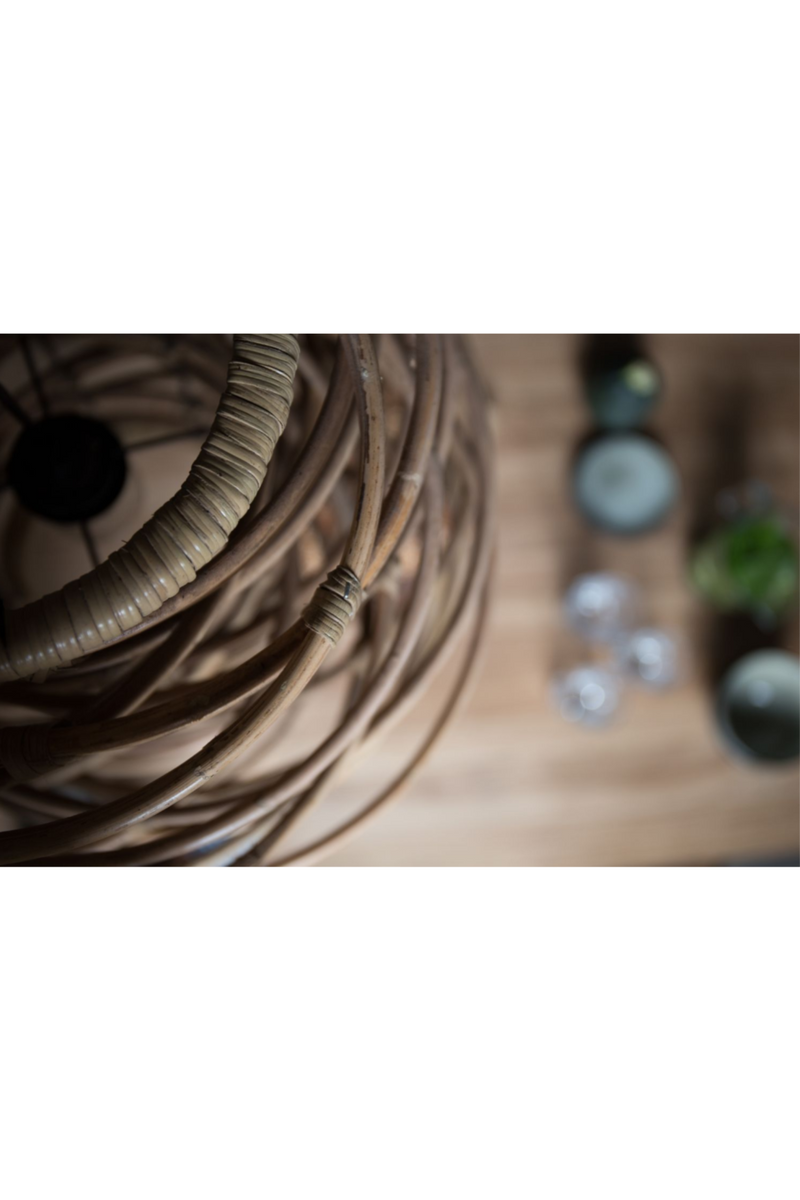 Rattan Wood Pendant Lamp | Dutchbone Kubu |  Oroatrade.com