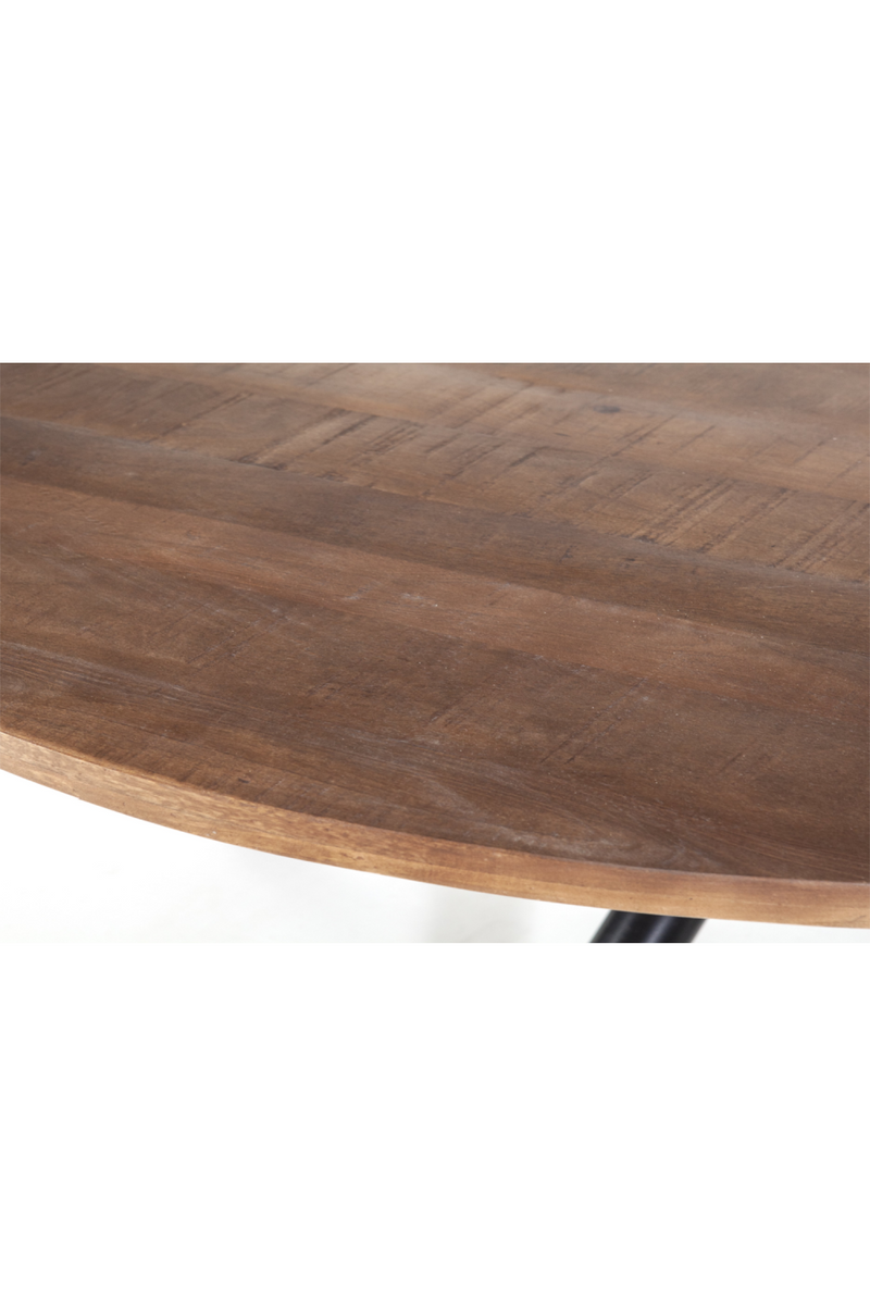 Round Wooden Dining Table (S) | Eleonora Mango | Woodfurniture.com
