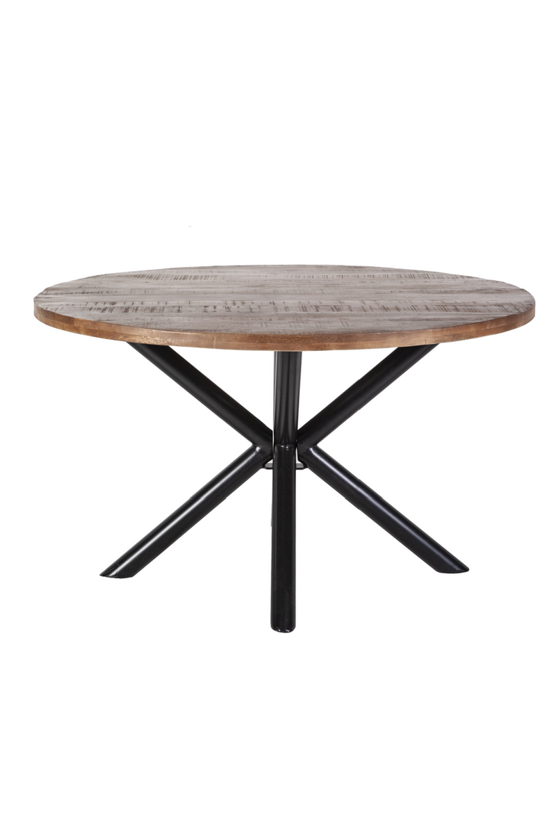 Round Wooden Dining Table (L) | Eleonora Mango | Woodfurniture.com