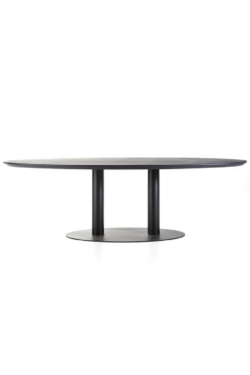 Black Oval Dining Table M | Eleonora Siera | Woodfurniture.com