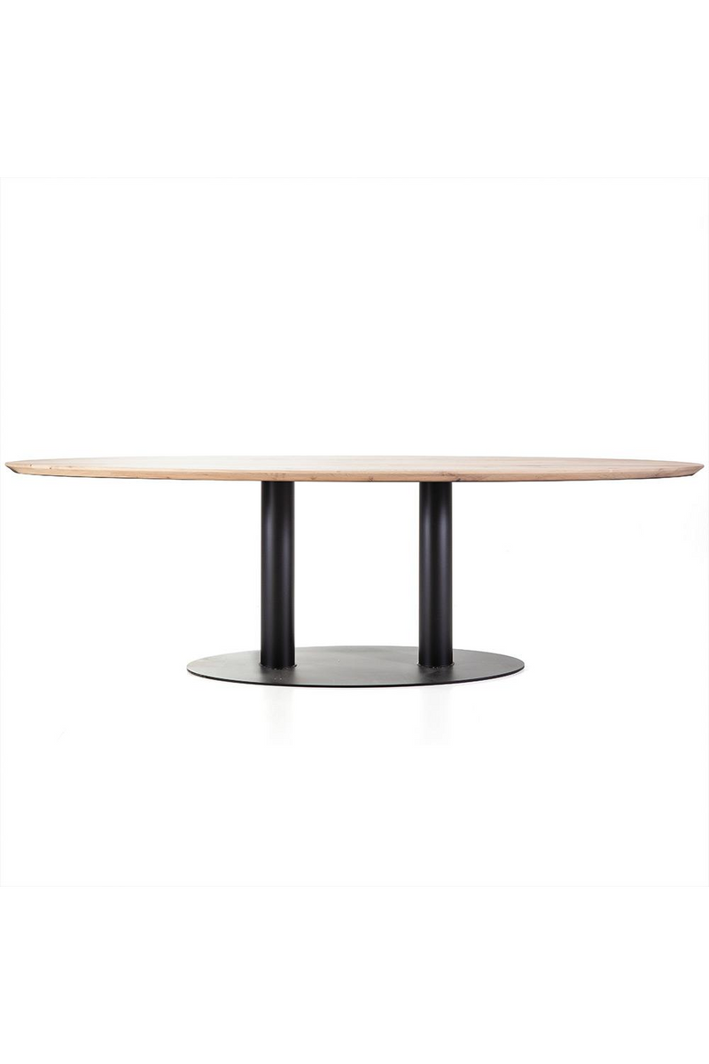 Bleached Wood Oval Table (M) | Eleonora Siera | Woodfurniture.com