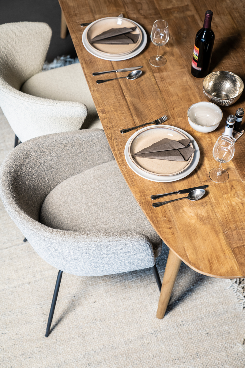 Oval Teak Dining Table | Eleonora Tabassum | Woodfurniture.com