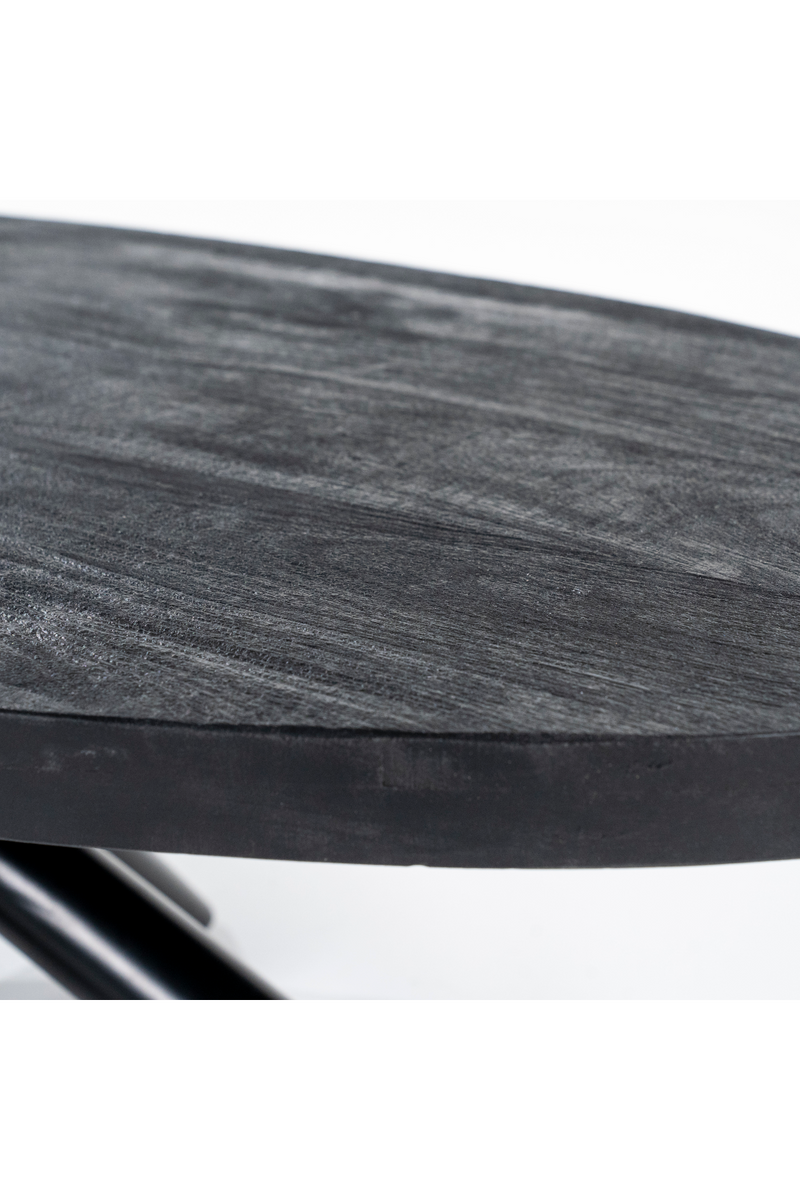 Oval Black Coffee Table | Eleonora Oscar | Wood Furniture