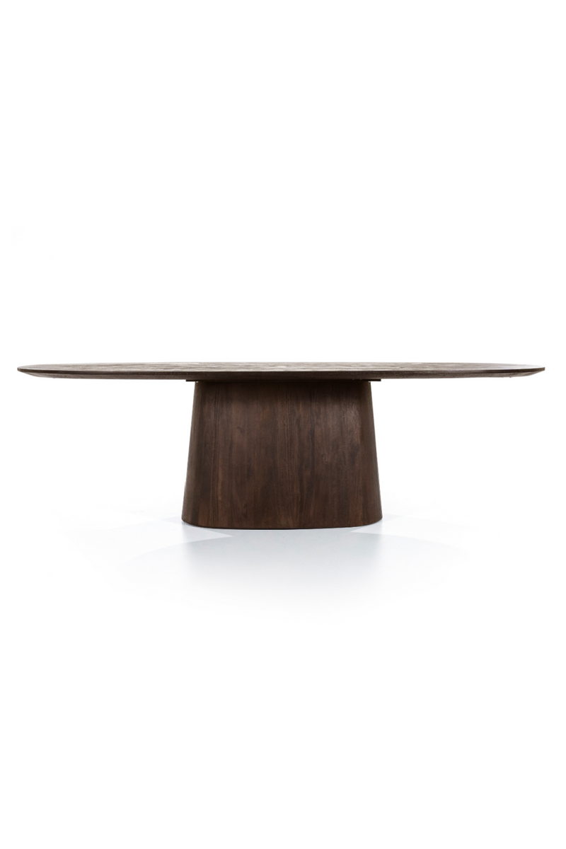 Mango Wood Pedestal Dining Table M | Eleonora Aron | Woodfurniture.com