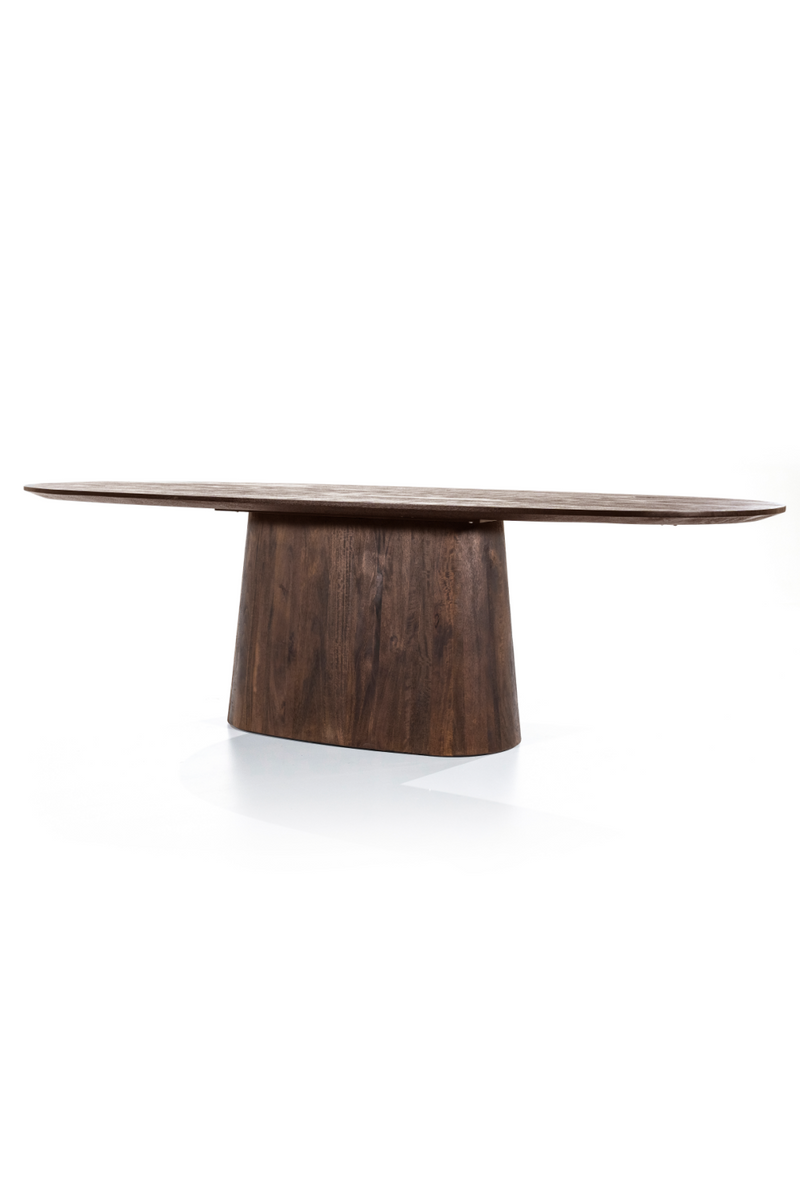 Mango Wood Pedestal Dining Table M | Eleonora Aron | Woodfurniture.com