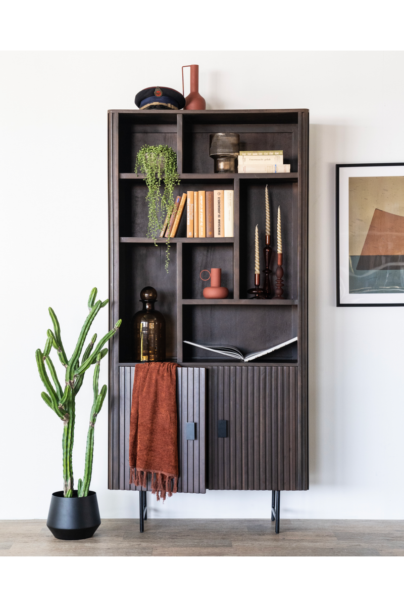 Brown Mango Wood Bookcase | Eleonora Remi | Woodfurniture.com