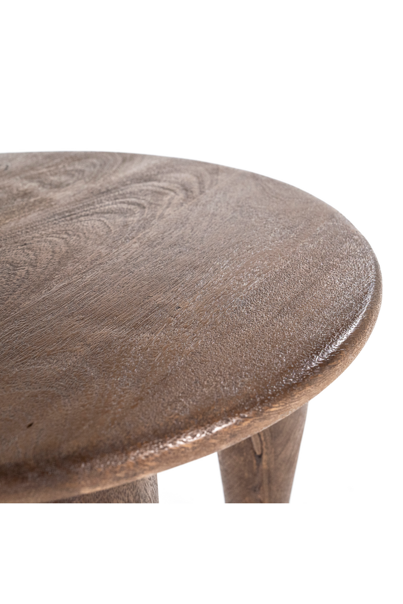 Mango Wood Round Coffee Table | Eleonora Amira  | Woodfurniture.com