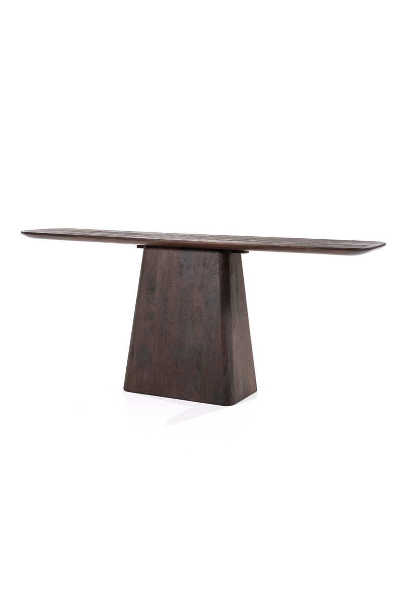 Mango Wood Pedestal Console Table | Eleonora Aron | Woodfurniture.com