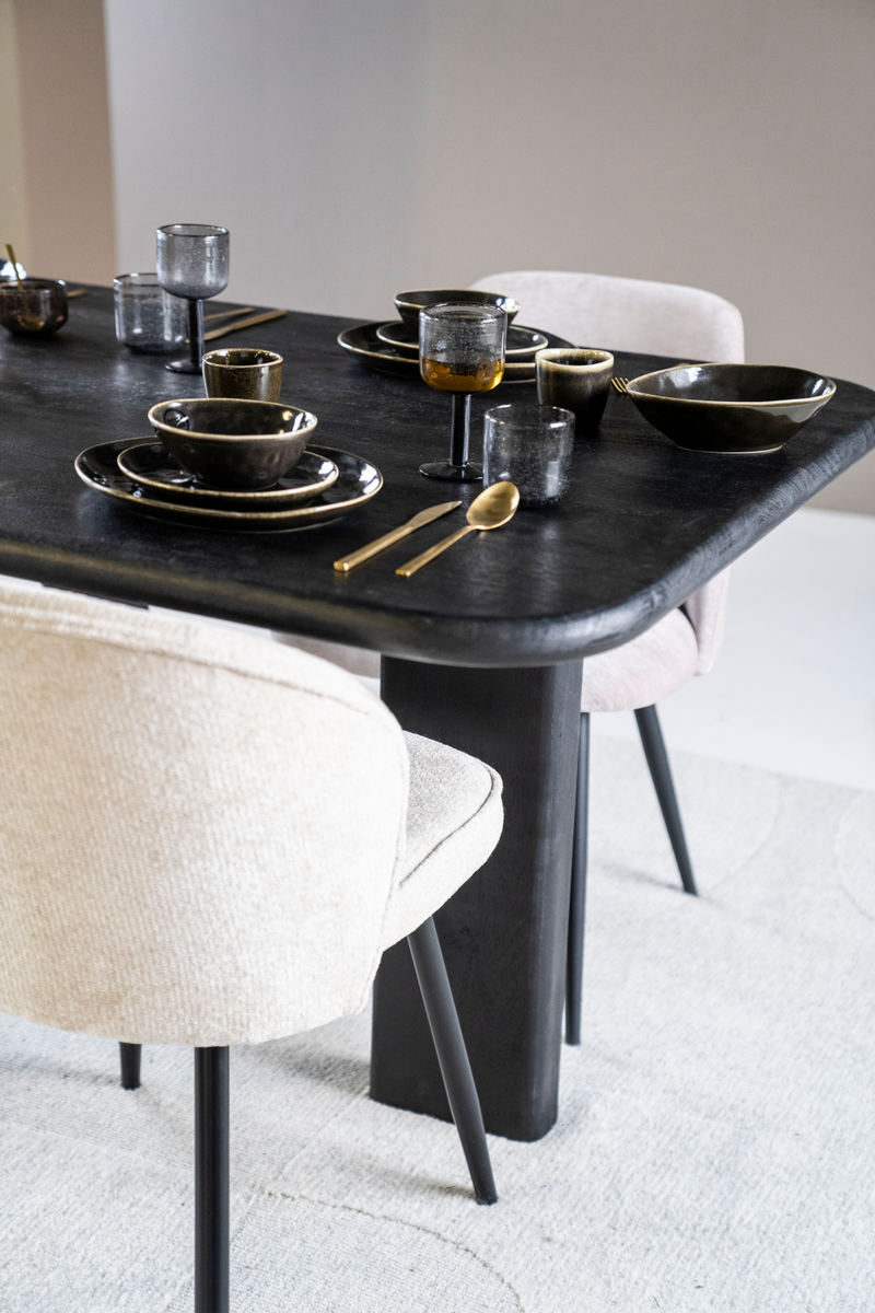 Black Wooden Dining Table | Eleonora Fynn | Woodfurniture.com