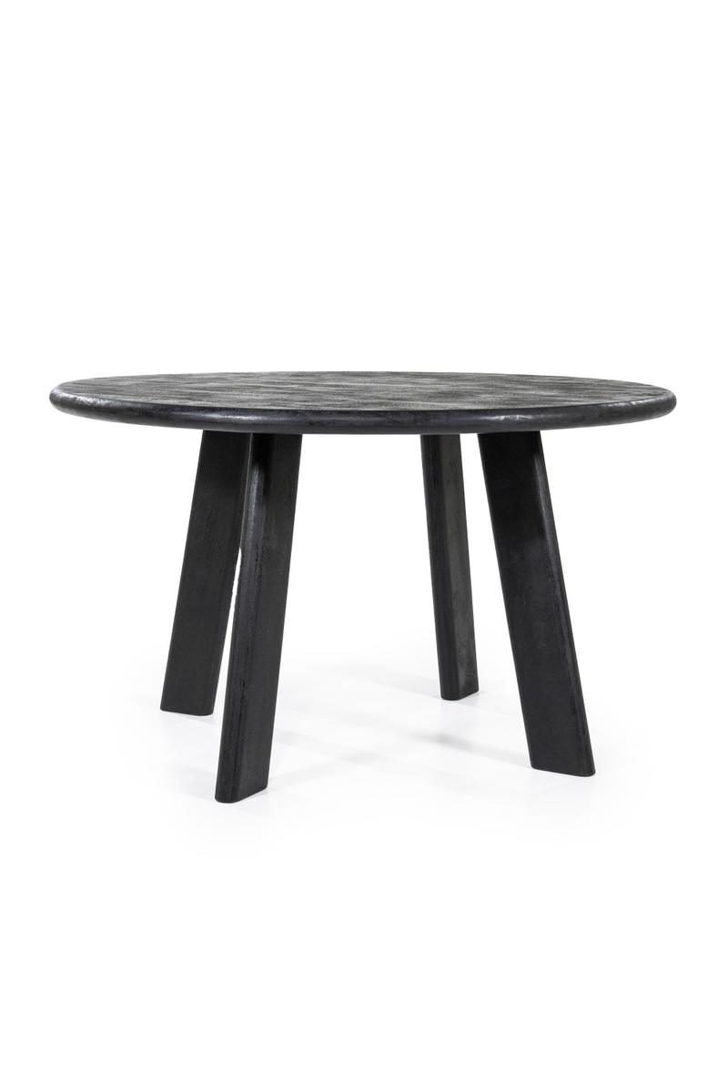 Black Mango Wood Dining Table | Eleonora Fynn | Woodfurniture.com