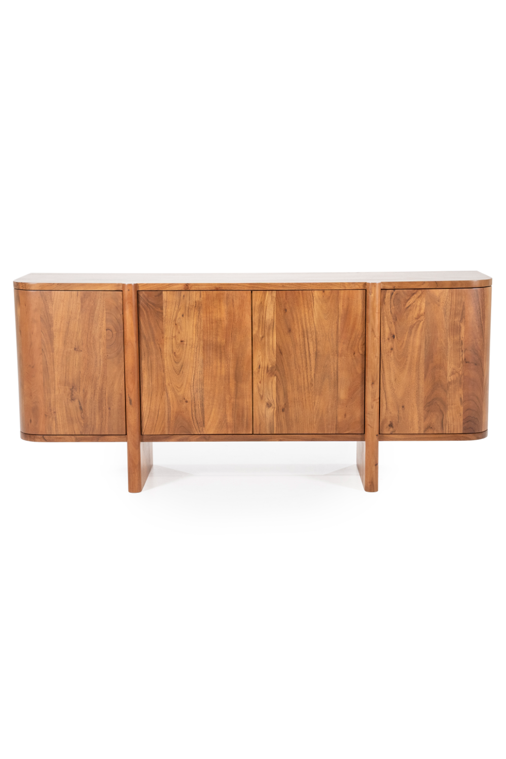 Modern Acacia 4-Door Sideboard | Eleonora Julian | Woodfurniture.com