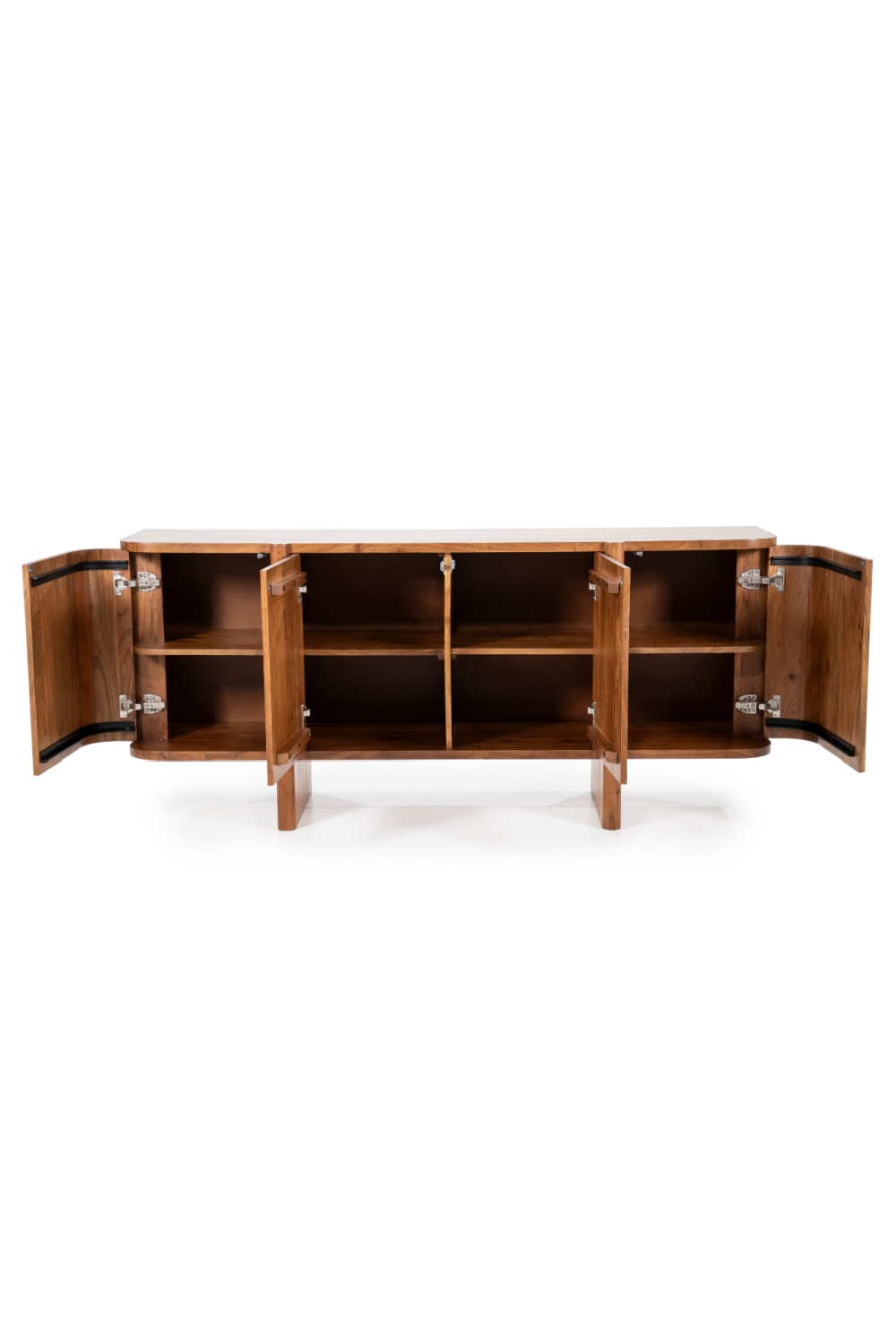 Modern Acacia 4-Door Sideboard | Eleonora Julian | Woodfurniture.com