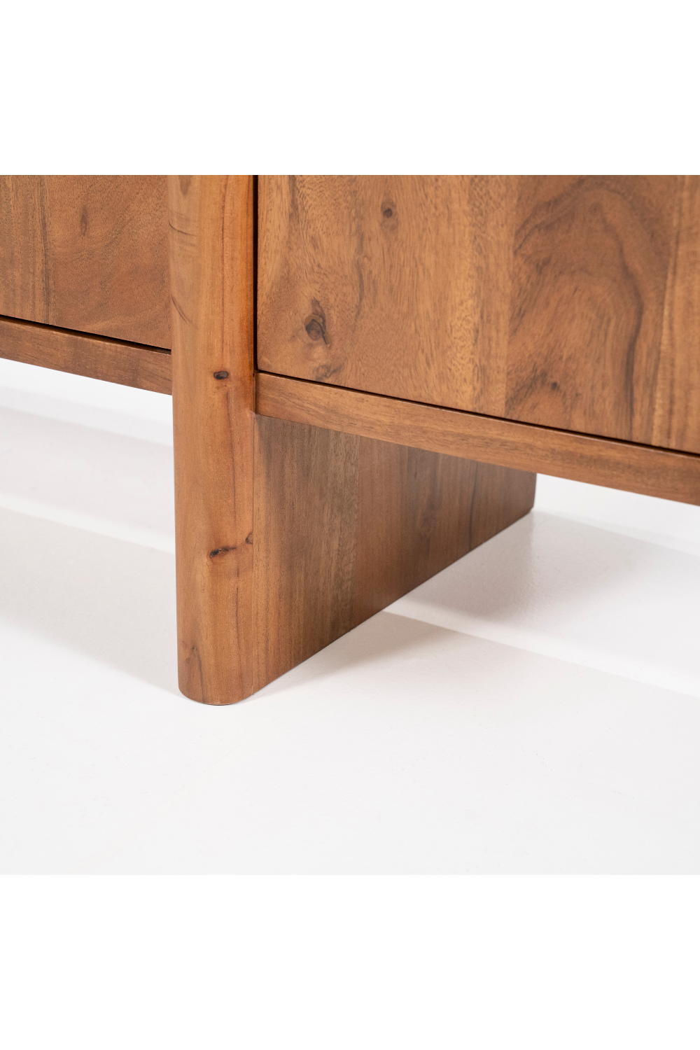 Modern Acacia 4-Door Sideboard | Eleonora Julian | Woodfurniture.com