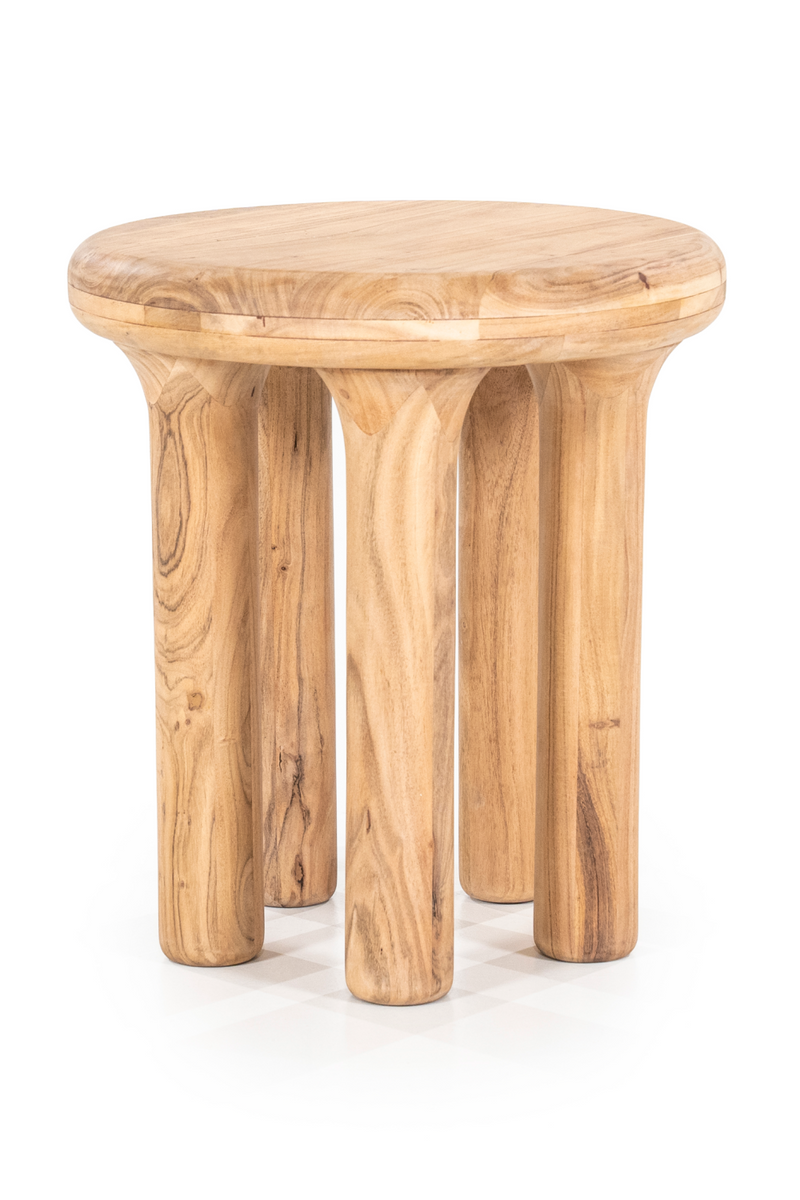 Round Acacia Side Table | Eleonora Bram | Woodfurniture.com