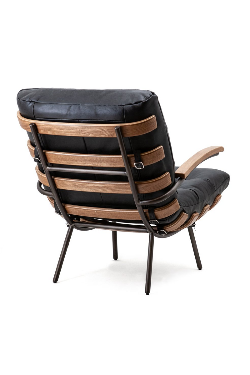Black Leather Armchair | Eleonora Bastiaan | Woodfurniture.com