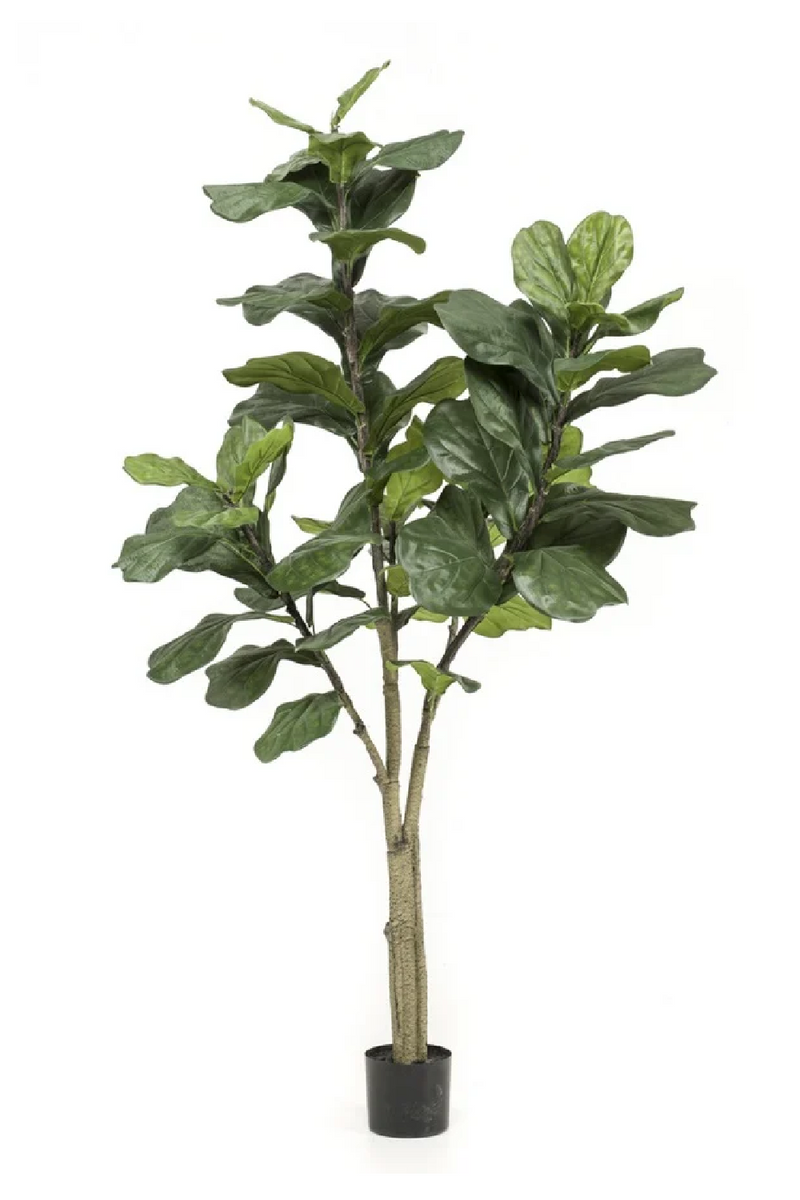 Faux Fiddle Leaf Decor Set (2) | Emerald Ficus Lyrata | Woodfurniture.com