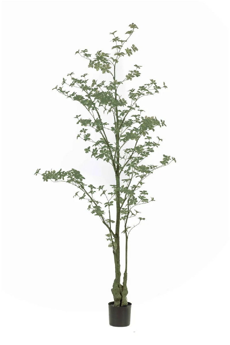 Green Flowering Faux Plant Set (2) | Emerald Tropaeolum | Woodfurniture.com