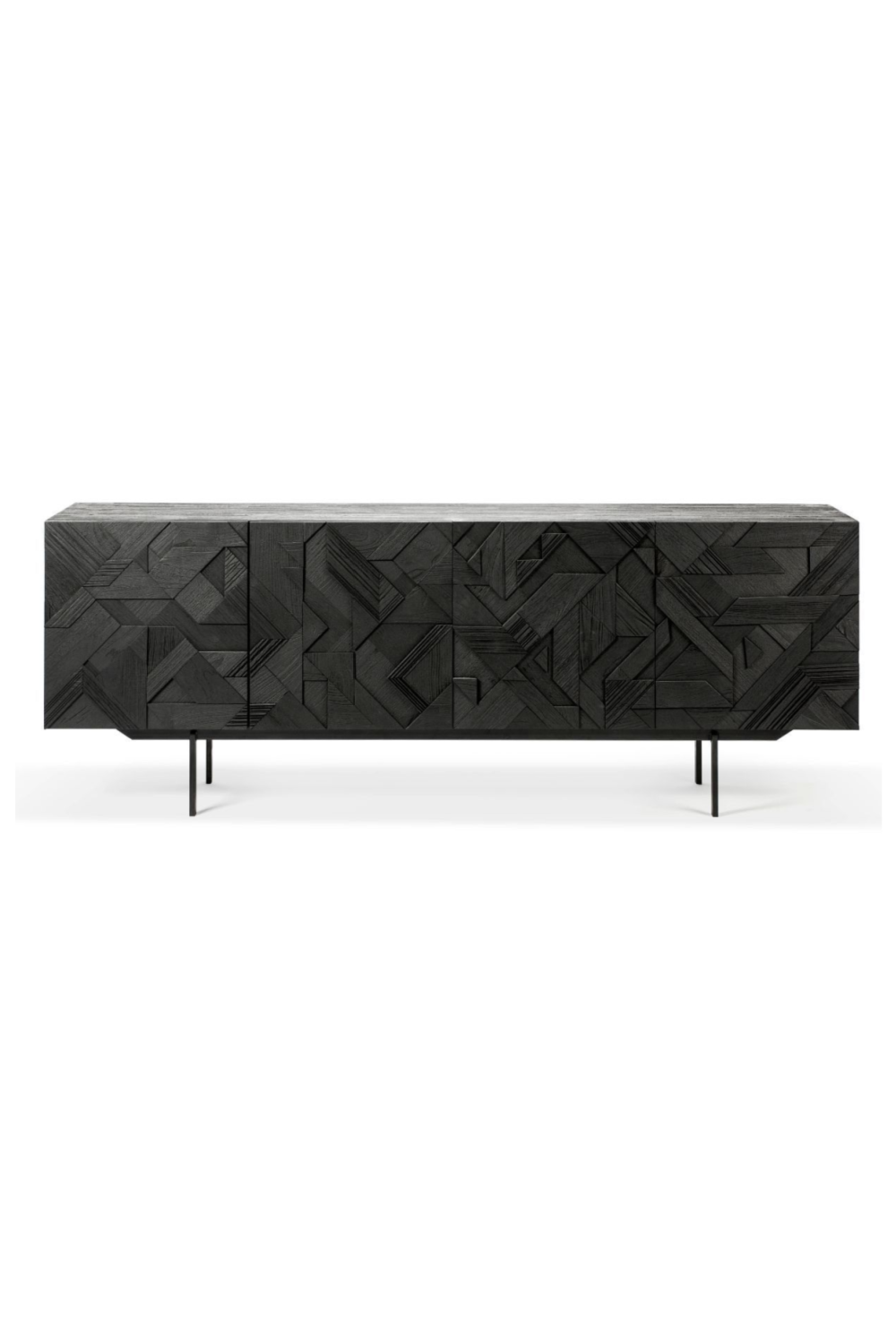 Black Teak Sideboard | Ethnicraft Graphic | Wood Furniture