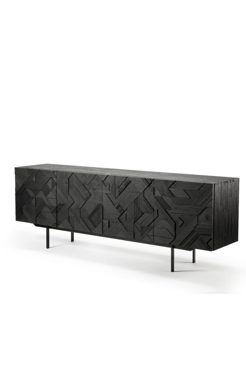 Black Teak Sideboard | Ethnicraft Graphic | Wood Furniture