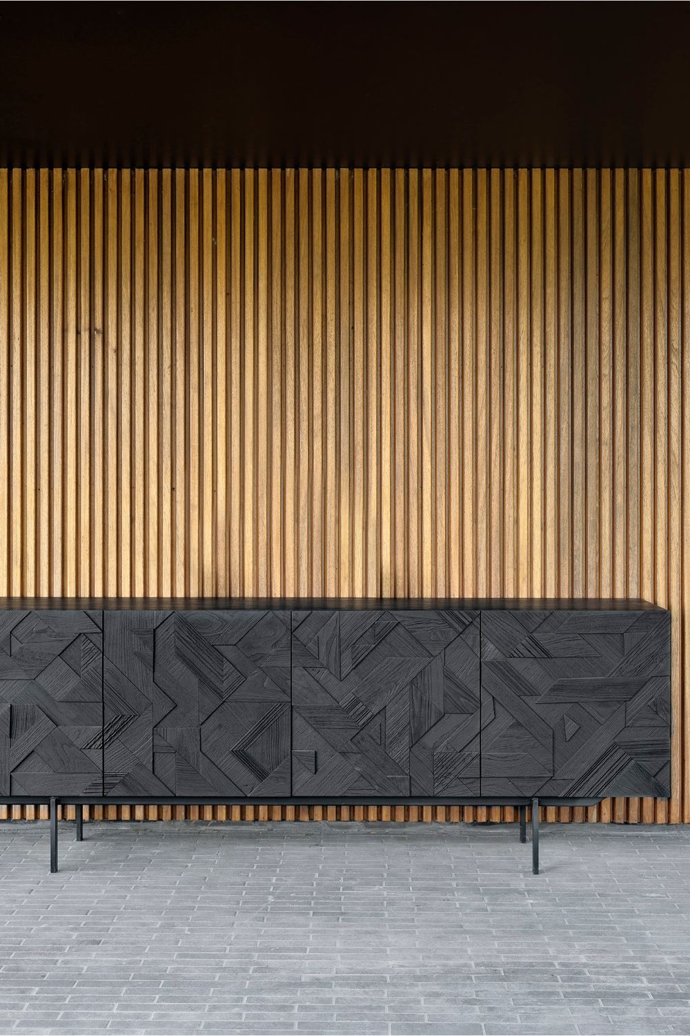 Black Teak Sideboard | Ethnicraft Graphic | Wood Furniture