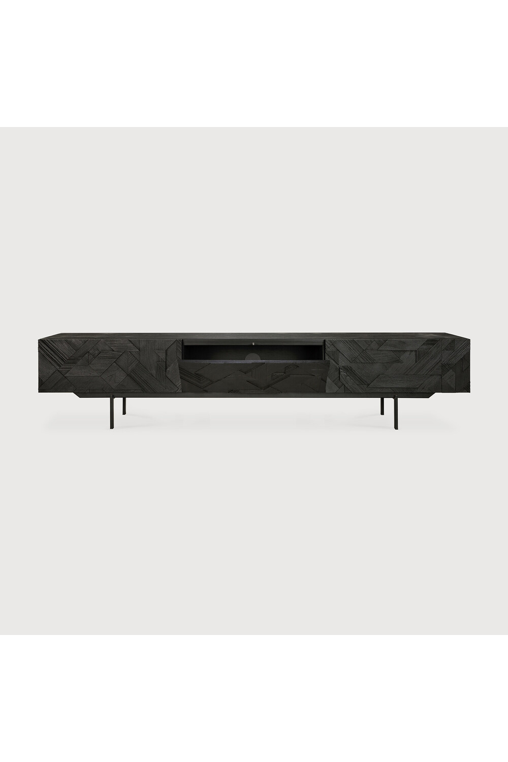 Black Teak Media Unit | Ethnicraft Graphic | Woodfurniture.com