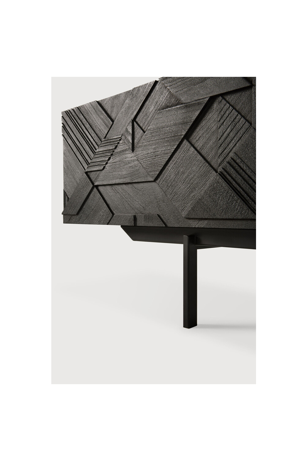 Black Teak Media Unit | Ethnicraft Graphic | Woodfurniture.com