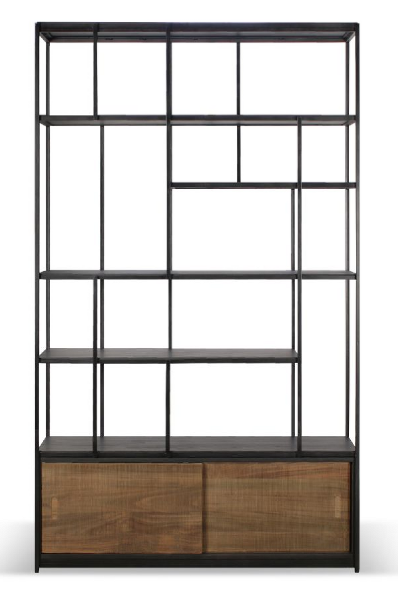 Multilevel Teak Bookcase | Ethnicraft Studio  | Woodfurniture.com