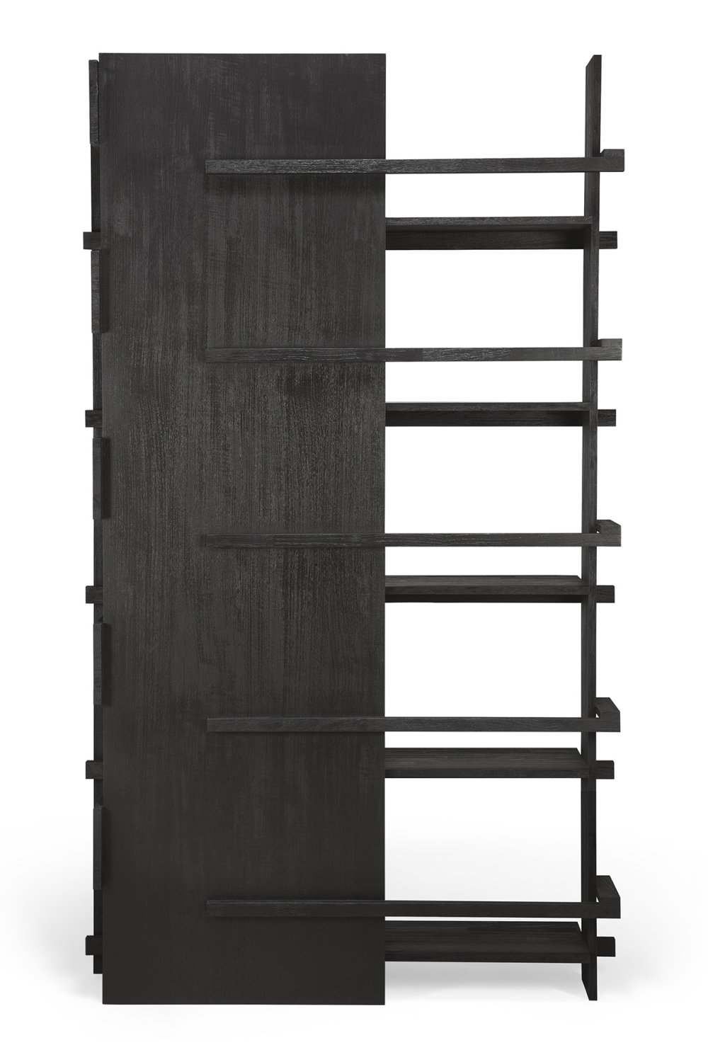 Black Teak Book Rack | Ethnicraft Abstract | Woodfurniture.com